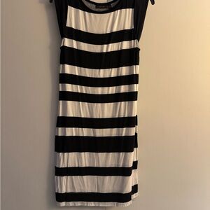 Apt. 9 Black and White Sleeveless Sheath Dress